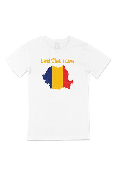 Land That I Love Romanya Beyaz Tişört