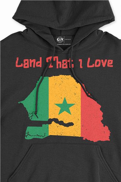 Land That I Love Senegal Kapşonlu Sweatshirt Hoodie