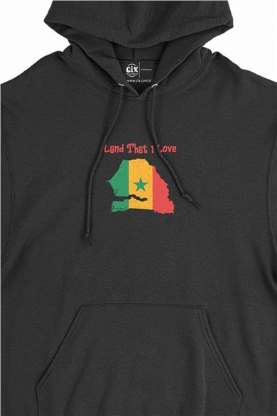 Land That I Love Senegal Minimal Kapşonlu Sweatshirt Hoodie