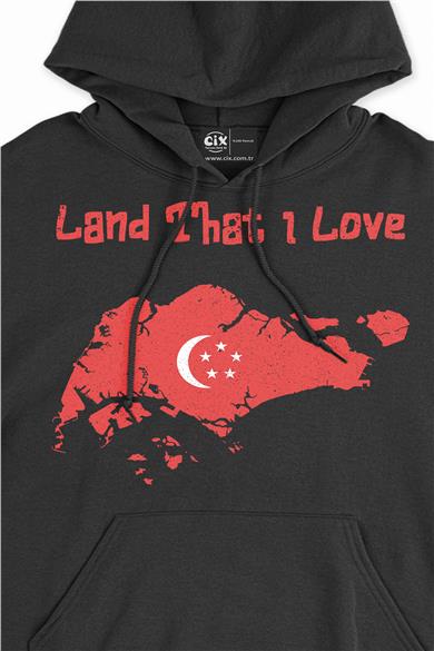 Land That I Love Singapur Kapşonlu Sweatshirt Hoodie