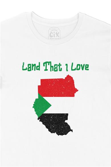 Land That I Love Sudan Beyaz Tişört