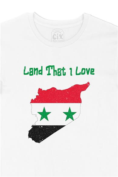 Land That I Love Suriye Beyaz Tişört