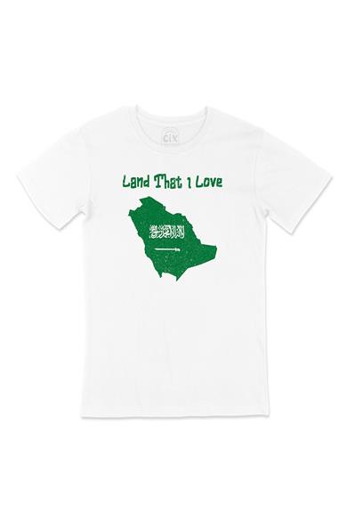 Land That I Love Suudi Beyaz Tişört