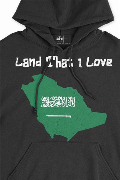 Land That I Love Suudi Kapşonlu Sweatshirt Hoodie