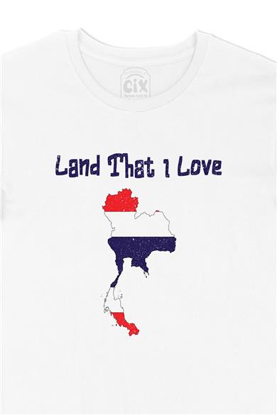 Land That I Love Tayland Beyaz Tişört