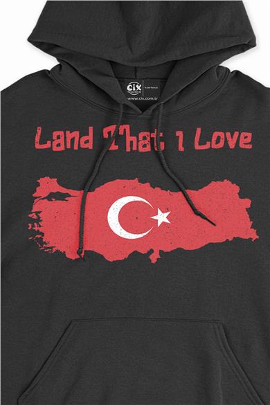 Land That I Love Türkiye Kapşonlu Sweatshirt Hoodie