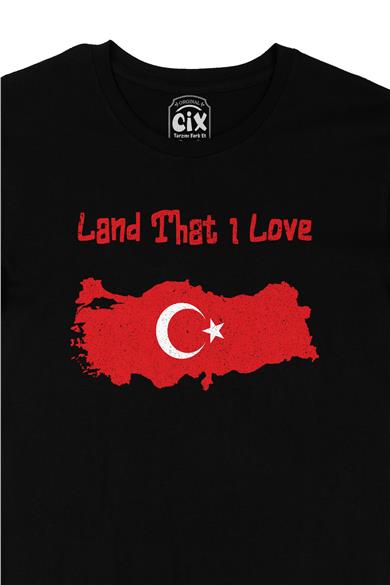 Land That I Love Türkiye Siyah Tişört