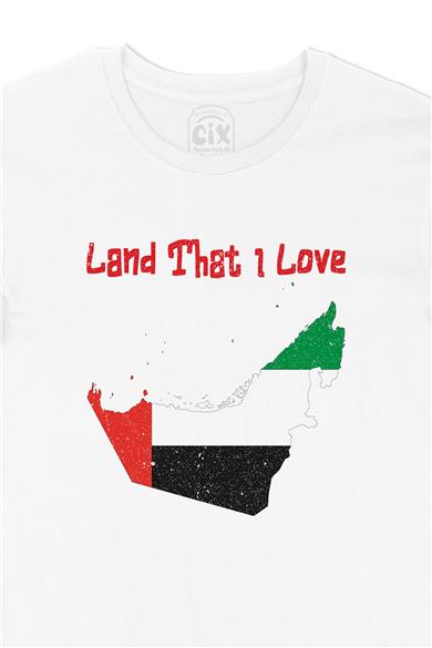 Land That I Love UAE Beyaz Tişört