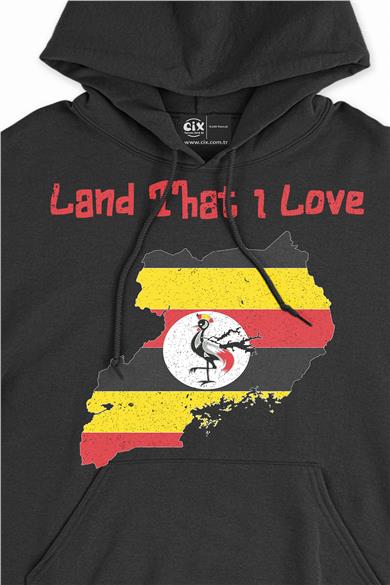 Land That I Love Uganda Kapşonlu Sweatshirt Hoodie