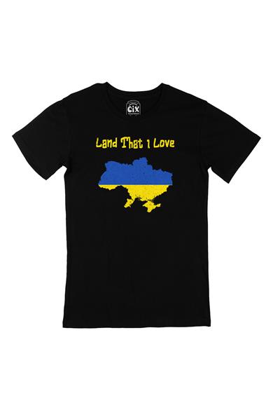 Land That I Love Ukrayna Siyah Tişört