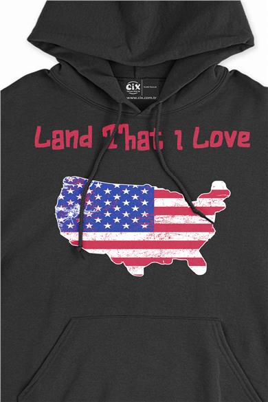 Land That I Love USA Kapşonlu Sweatshirt Hoodie