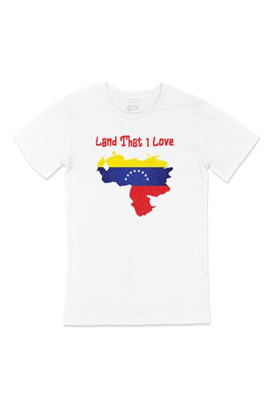 Land That I Love Venezuela Beyaz Tişört