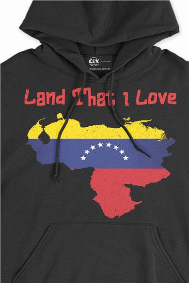 Land That I Love Venezuela Kapşonlu Sweatshirt Hoodie