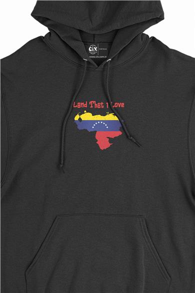 Land That I Love Venezuela Minimal Kapşonlu Sweatshirt Hoodie