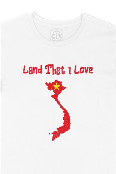 Land That I Love Vietnam Beyaz Tişört
