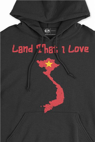 Land That I Love Vietnam Kapşonlu Sweatshirt Hoodie