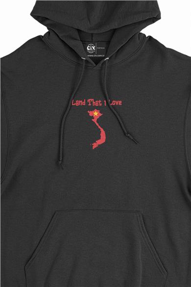 Land That I Love Vietnam Minimal Kapşonlu Sweatshirt Hoodie