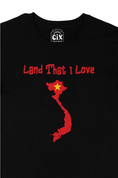 Land That I Love Vietnam Siyah Tişört