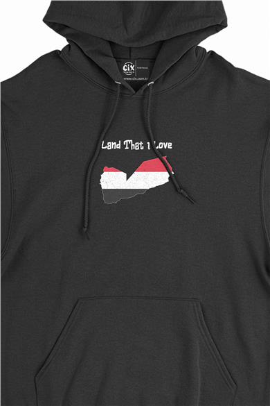 Land That I Love Yemen Minimal Kapşonlu Sweatshirt Hoodie