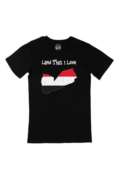 Land That I Love Yemen Siyah Tişört