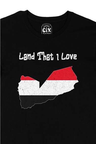Land That I Love Yemen Siyah Tişört