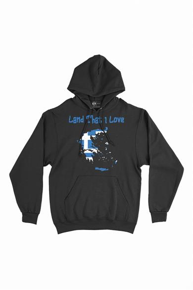 Land That I Love Yunanistan Kapşonlu Sweatshirt Hoodie