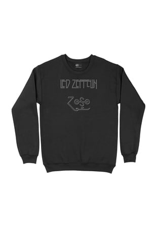 Led Zeppelin Jimmy Page Siyah Sweatshirt
