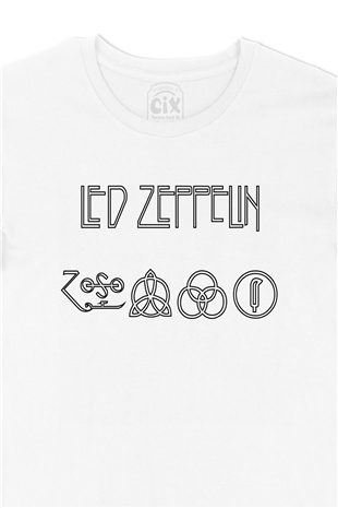 Led Zeppelin Logo Tasarım Tişört