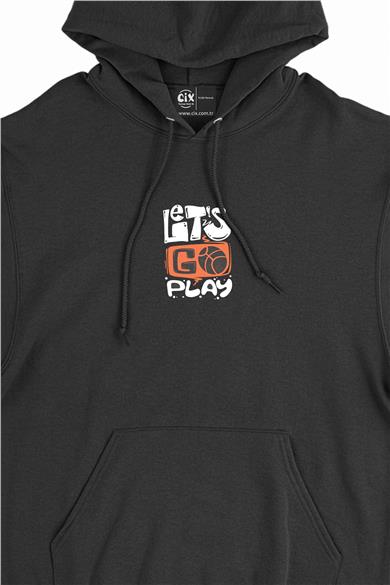 Lets Go Play Basketball Minimal Kapşonlu Sweatshirt Hoodie