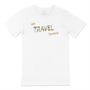 Lets Travel The World Tişört