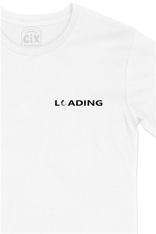 Loading Yükleniyor Tasarım Cep Logo Tasarımlı Beyaz Tişört