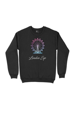 London Eye Siyah Sweatshirt