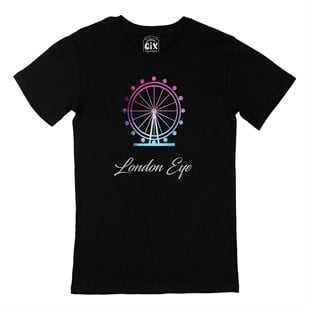 London Eye Siyah Tişört