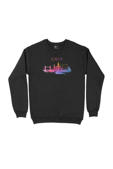 London Londra Renkli Sweatshirt