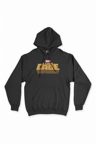 Luke Cage Siyah Kapşonlu Sweatshirt Hoodie