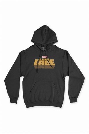 Luke Cage Siyah Kapşonlu Sweatshirt Hoodie