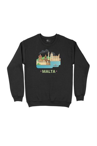 Malta Siyah Sweatshirt