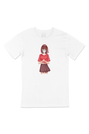 Maskeli Anime Kız Tişört