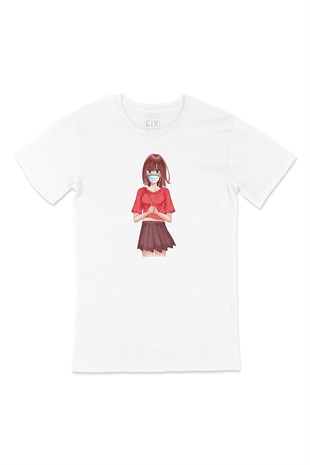 Maskeli Anime Kız Tişört