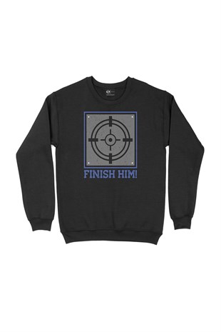 Mavi Finish Him Siyah Sweatshirt
