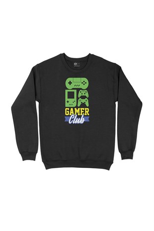 Mavi Gamer Club Siyah Sweatshirt
