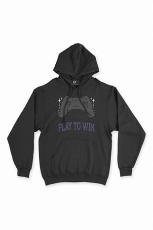 Mavi Play To Win Siyah Kapşonlu Sweatshirt Hoodie