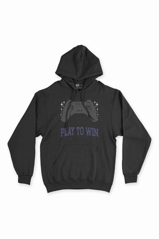 Mavi Play To Win Siyah Kapşonlu Sweatshirt Hoodie