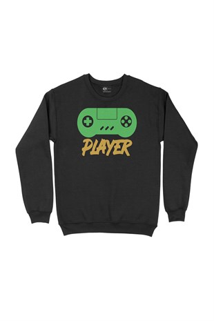 Mavi Player Siyah Sweatshirt