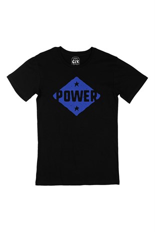 Mavi Power Siyah Tişört