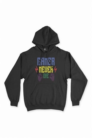 Mavii Gamer Never Die Siyah Kapşonlu Sweatshirt Hoodie