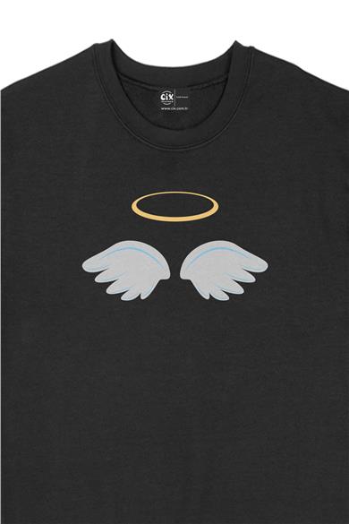 Melek Kanatlı Halka Sweatshirt