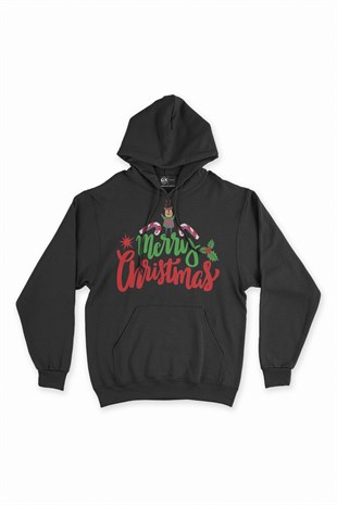Merry Christmas Kapşonlu Sweatshirt Hoodie