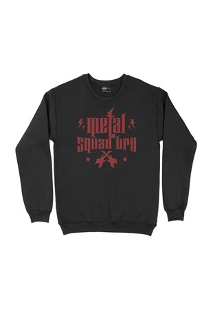 Metal Squad Bro Siyah Sweatshirt