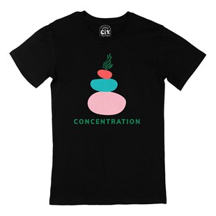 Mindfulness Concentration Siyah Tişört